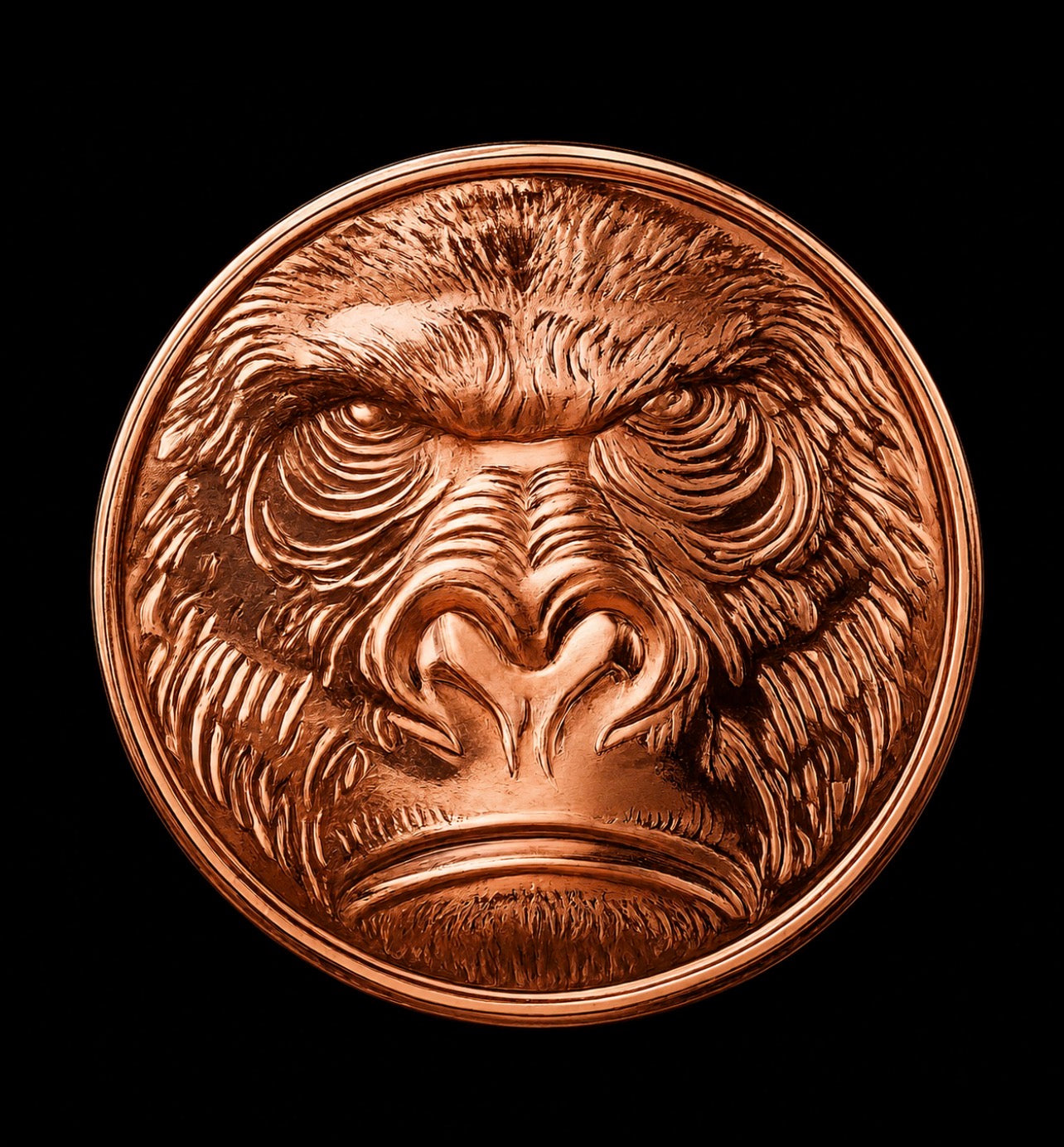 5oz Copper Gorilla Coin